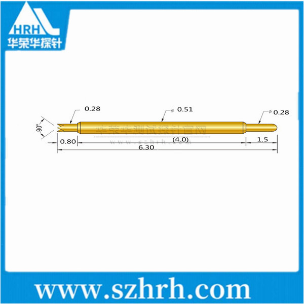 0.51-UJ-6.3L ，華榮華雙頭測試探針廠家